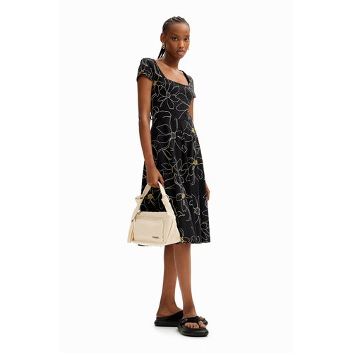 Robe fleurs arty