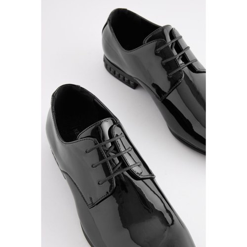 Chaussures derby brillantes avec lisere pierres