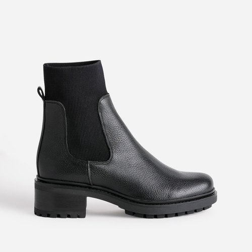 Boots plats atoria noir Eram La Redoute