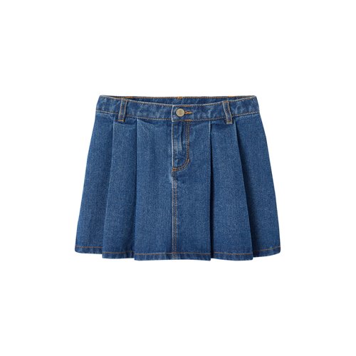 Jupe plissee en jean stone Vertbaudet La Redoute