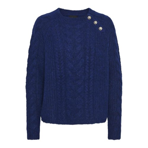 Royal blue knitted jumper sale