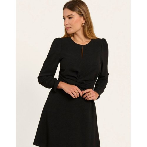 Robe midi col rond a n ud valeria noir Naf Naf La Redoute
