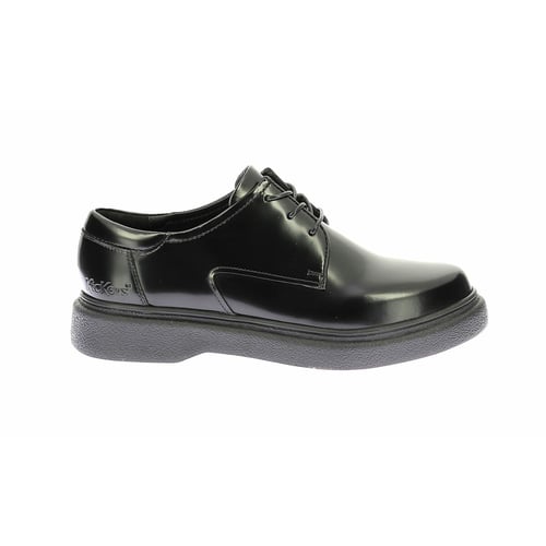 Derbies en cuir noir Kickers La Redoute