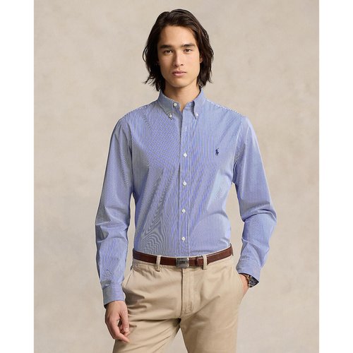Chemise slim rayee popeline logo brode Polo Ralph Lauren La Redoute