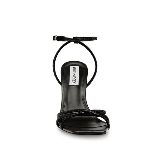 Steve madden black strap sandals hot sale