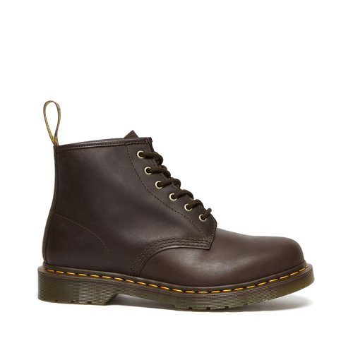 101 crazy horse ankle boots in leather dark brown Dr. Martens La Redoute