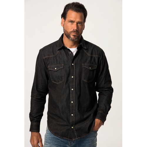 Chemise jean noir deals