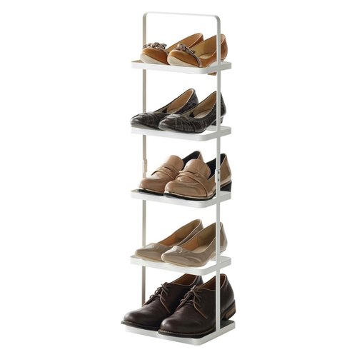 Tour à Chaussures Verticale Furinno – 9 Niveaux – Compacte, Gain De Place – Bois Composite, Couleur Expresso