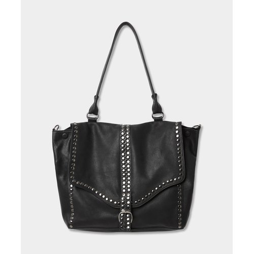 Sac noir clouté top