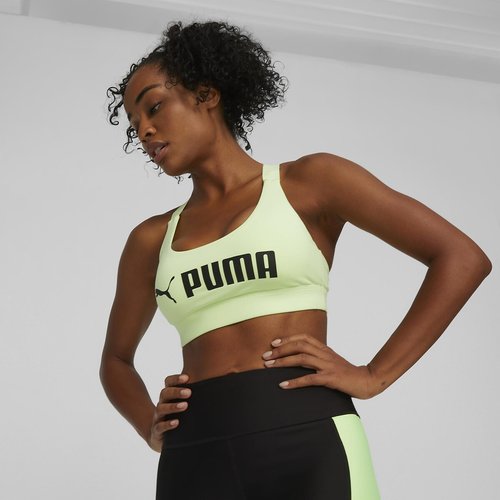 Sujetador deportivo impacto medio puma fit verde menta Puma La Redoute