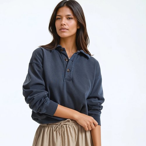Sweat Femme Shires Aubrion Team – Coton Marine – Pull Femme – Neuf