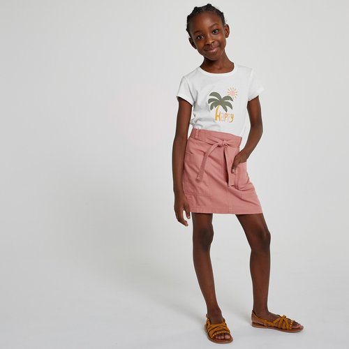 Jupe courte marron clearance