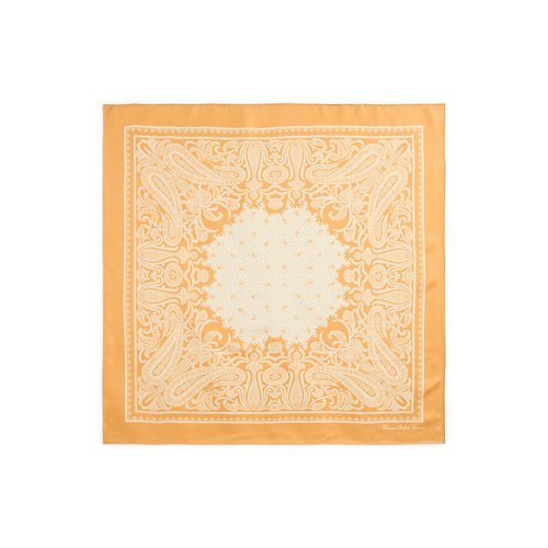 Bandana silk scarf yellow print Lauren Ralph Lauren La Redoute
