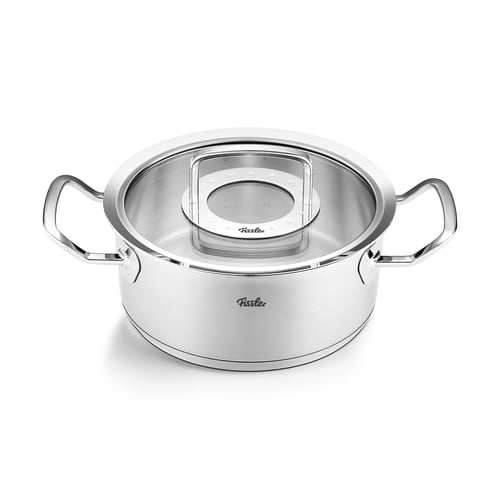 Fissler Petit Faitout Inox 14 Cm 1L Avec Couvercle Verre - Compatible Induction