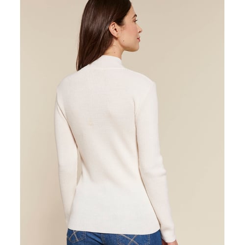 Haut Col Montant En Laine Mérinos Bio DILLING - 190 G/m², Doux, Chaud, Pour Femme
