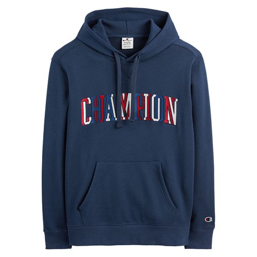 Bookstore cotton mix hoodie navy blue Champion La Redoute
