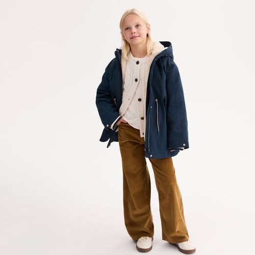 Manteau Bleu Marine Pour Fille Marks & Spencer - Taille 3-4 Ans, Occasion En Très Bon état