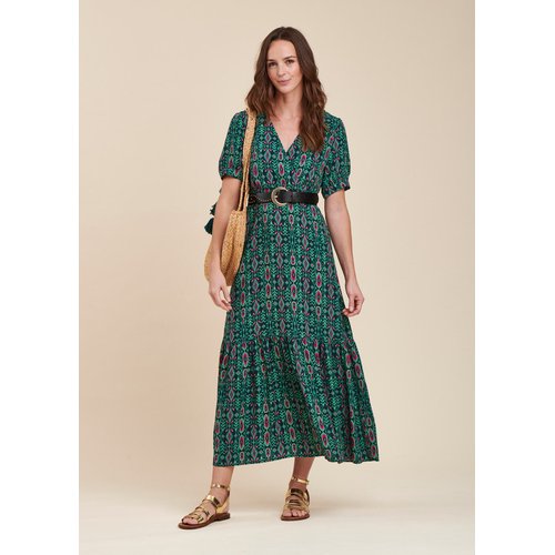 Robe longue a manche courte on sale