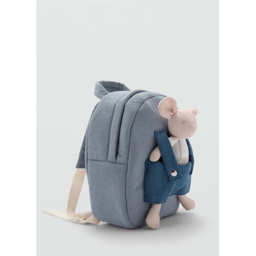 Sac a dos jouet souris bleu Mango Baby La Redoute