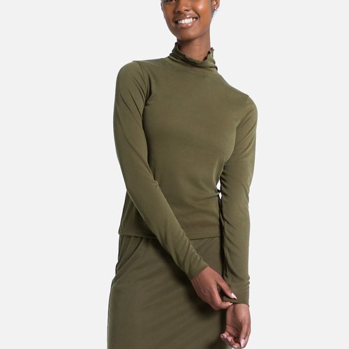 Robe col montant manche longue deals