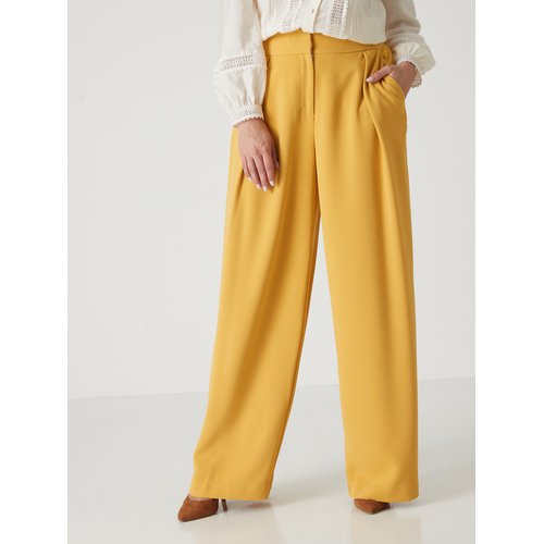 Pantalon coupe large jaune mais Daxon La Redoute