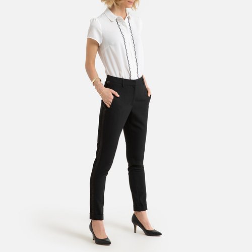 Peter pan collar blouse with short sleeves off white Anne Weyburn La Redoute