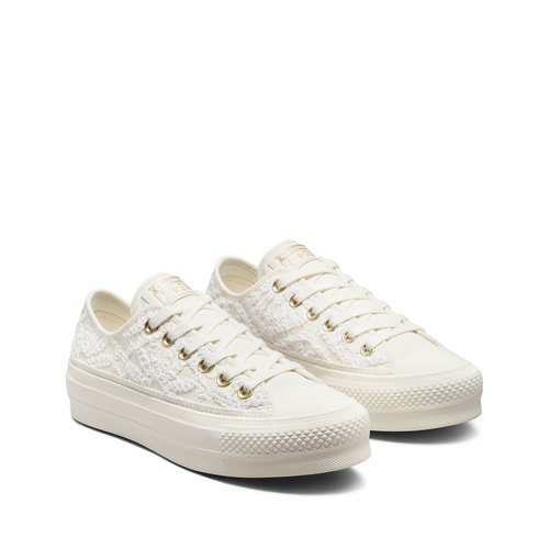 All star lift festival daisy cord canvas trainers white Converse La Redoute
