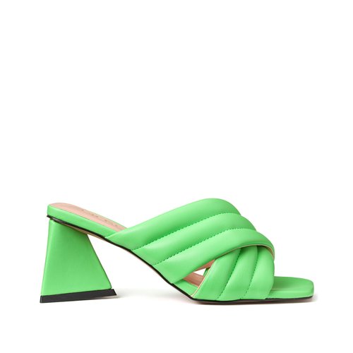 Mules a talon julise vert Pieces La Redoute