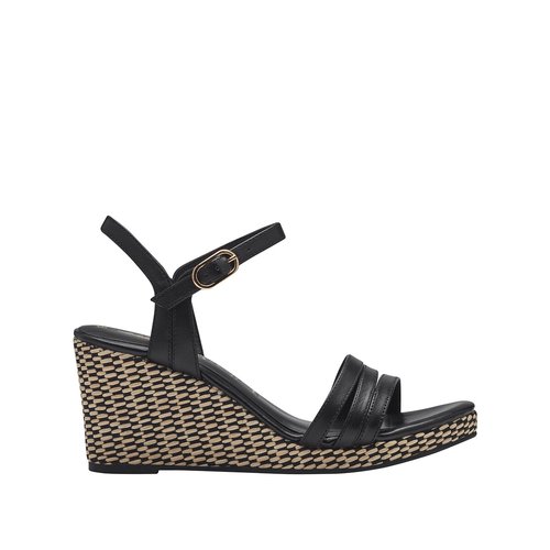 Tamaris sandales compensées noir on sale