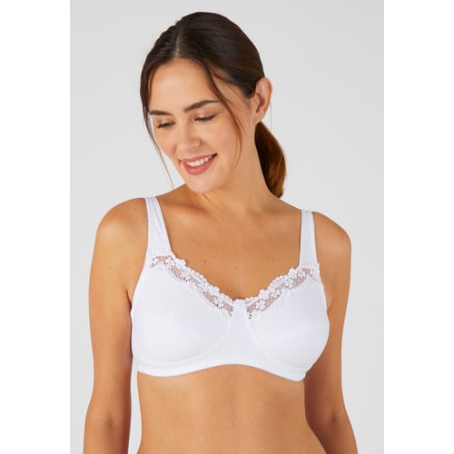 Soutien-gorge Damart Armaturé Blanc - Bonnet D, Taille XXL, Style Balconnet - Neuf Avec étiquettes