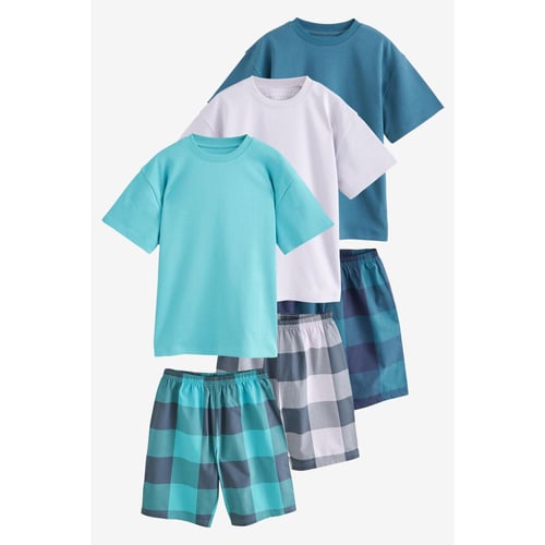 NEXT Pyjama Avec Bas Tissé Lot De 2 - Ensemble Nuit Confortable En Coton Doux Pour Homme, Femme Ou Enfant