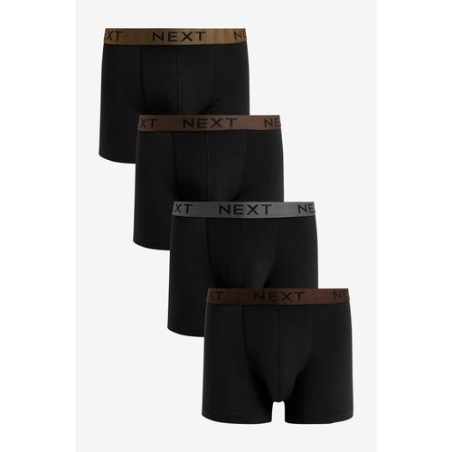 Lot de 4 boxers coupe classique motif metallique noir Next La Redoute