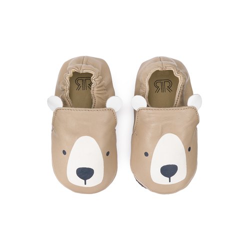 Leather slippers for babies on sale