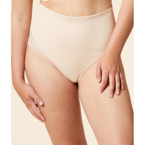 Culotte gainante taille haute details dentelle maintien medium power lace byetam Etam La Redoute