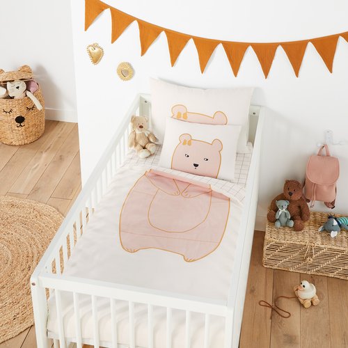 Teddy bear fleece cot bedding clearance