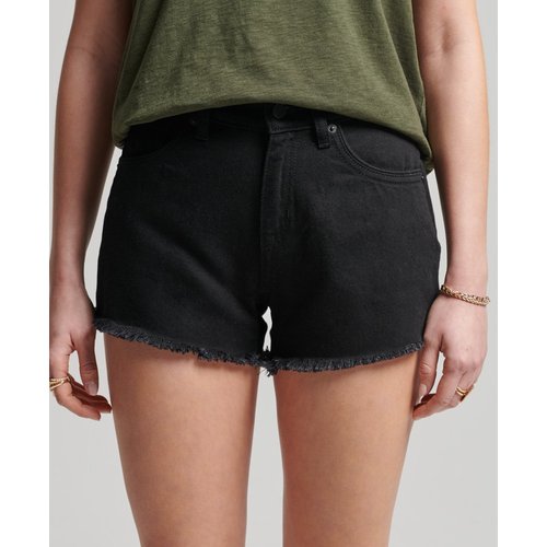 Short en jean taille haute studios noir Superdry La Redoute