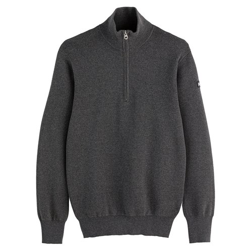 Kern 3 cotton jumper sweater with half zip Schott La Redoute