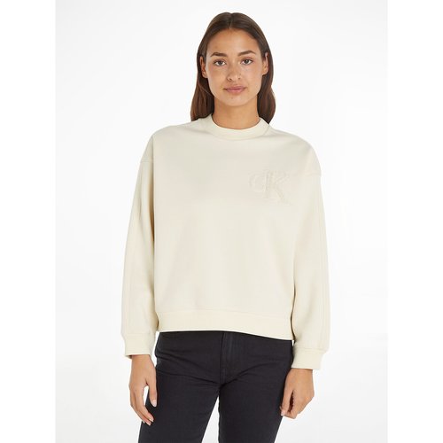 Crew neck sweatshirt beige Calvin Klein Jeans La Redoute