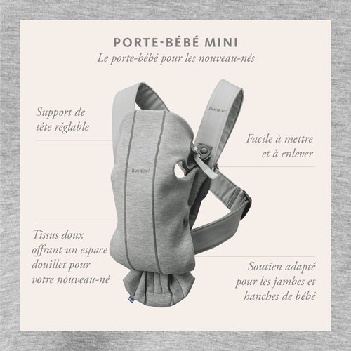 Porte bebe mini mesh 3d noir Babybjorn La Redoute