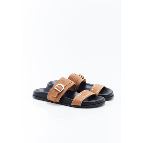 Mules En Daim Marron St. John's Bay - Taille 7 Femme - Occasion