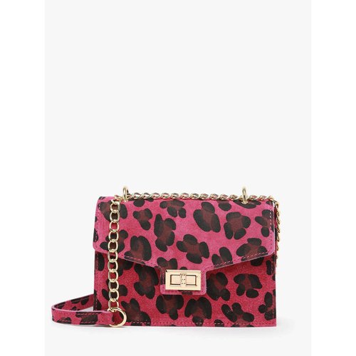 Sac bandouliere velvet leopardo cuir Milano La Redoute