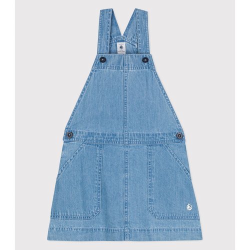Light blue dungaree dress top