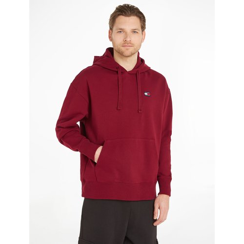 Loose fit hoodie red Tommy Jeans La Redoute