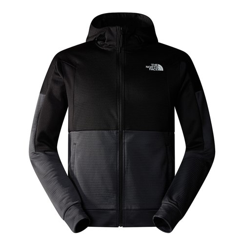 Sweat a capuche full zippe gris fonce noir The North Face La Redoute