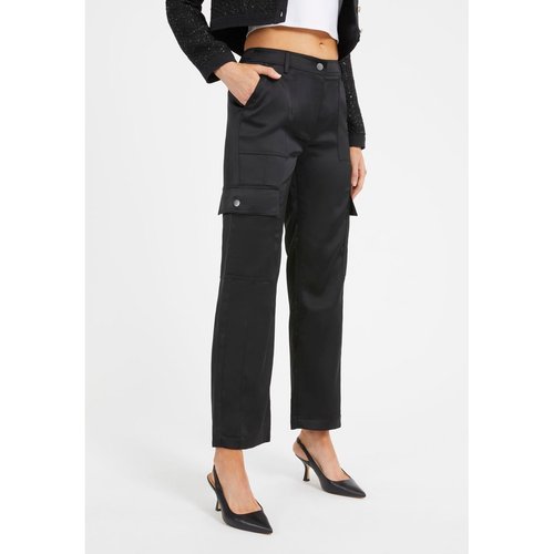 Guess pantalon cargo satin noir Guess La Redoute