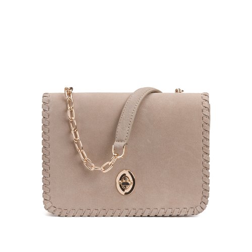 Suede bag with chain strap discount