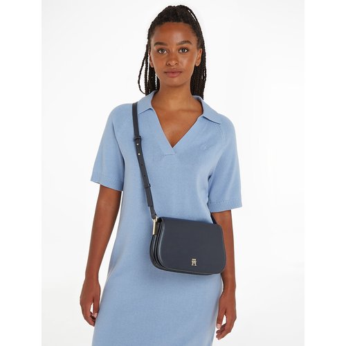 Foldover flap shoulder bag navy Tommy Hilfiger La Redoute