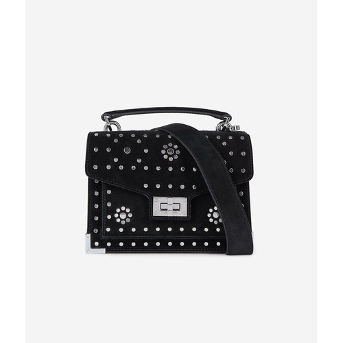 Emily leather studded bag black The Kooples La Redoute