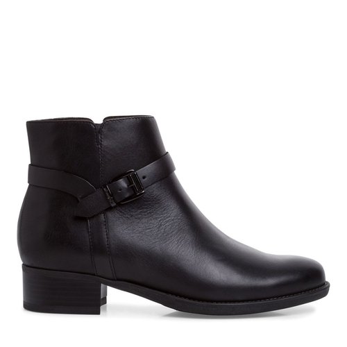 Bottines plates avec boucle noir Tamaris La Redoute