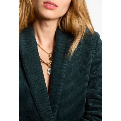 Veste de costume velours cotele vert fonce Icode La Redoute
